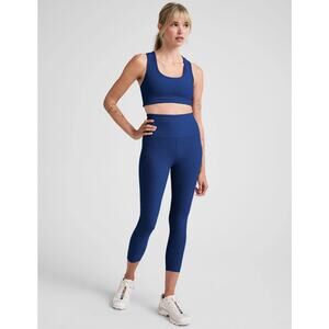 Beyond Yoga Blue Heathered Capri Leggings Size XS